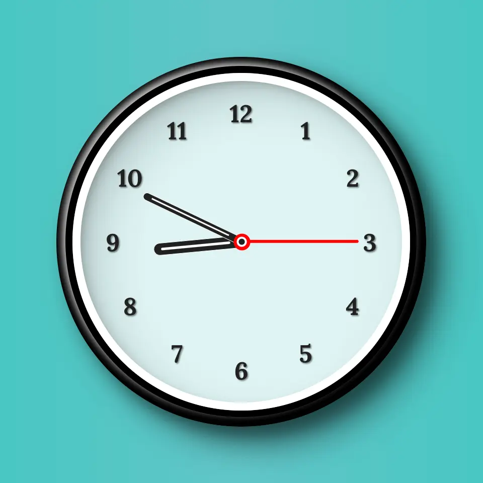 Analog clock app preview