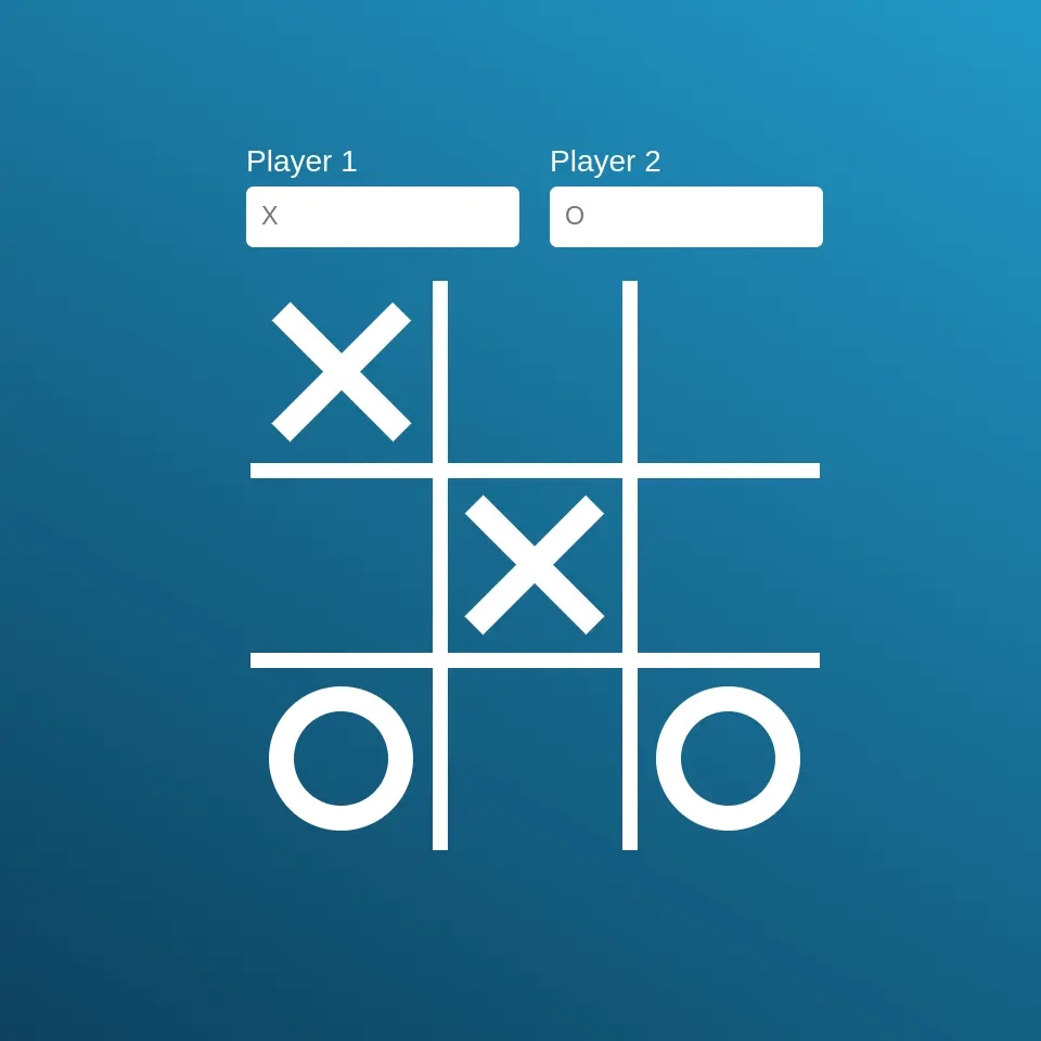 Tic tac toe game preview