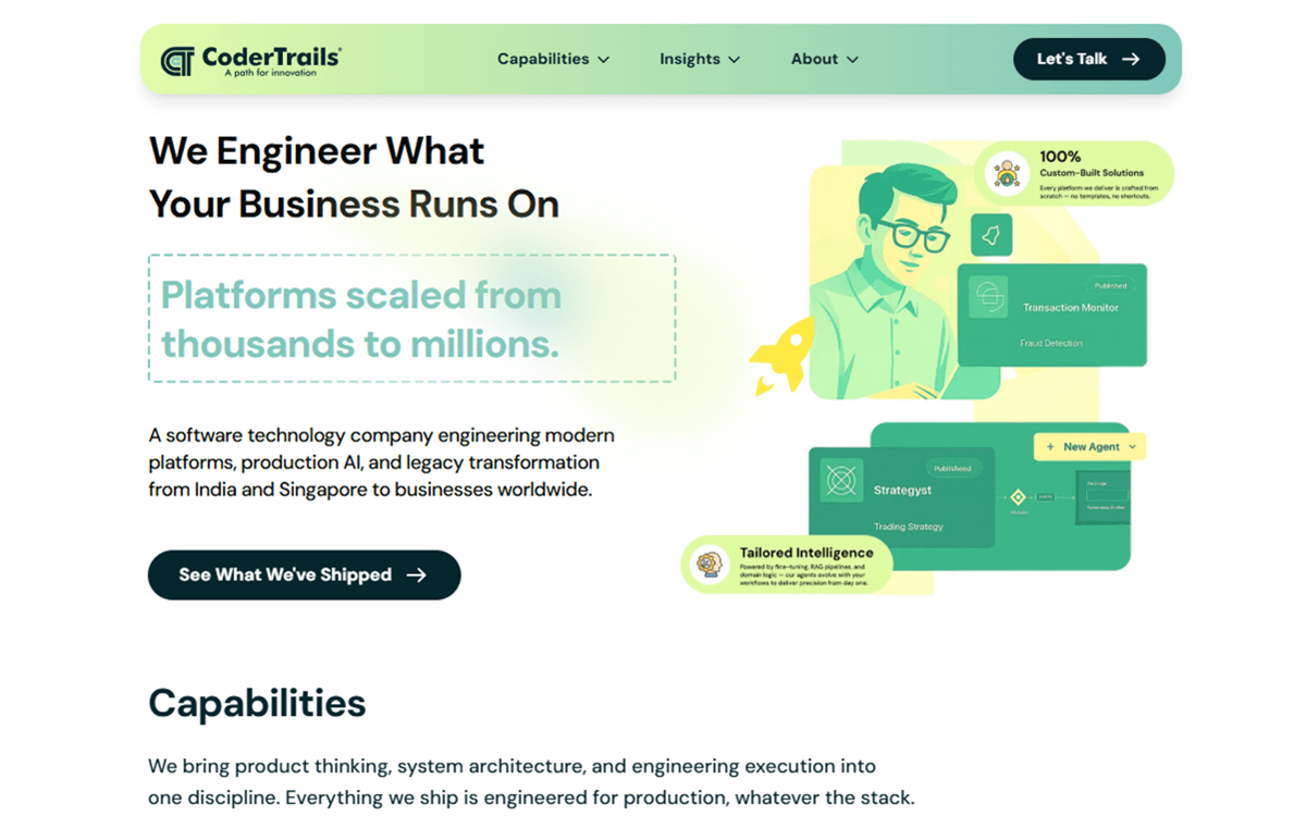 CoderTrails 2026 application preview